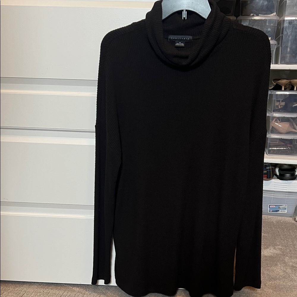 Sanctuary Black Turtleneck Sweater